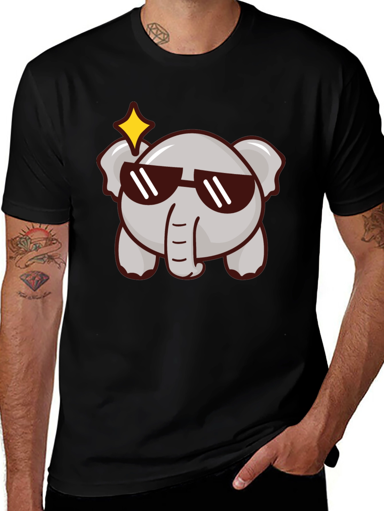 Cool Elephant Graphic Tee