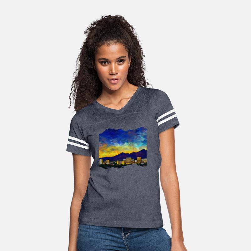 Tucson Arizona Cityscape Van Gogh Inspired