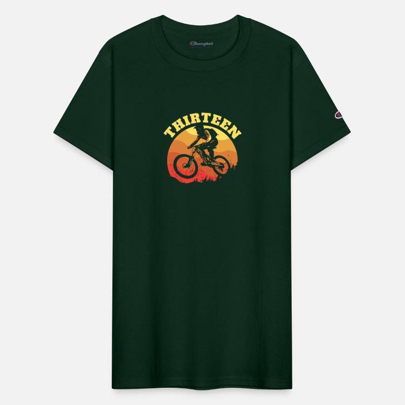 Turning 13 Mountain Bike Theme BMX Lover 13th