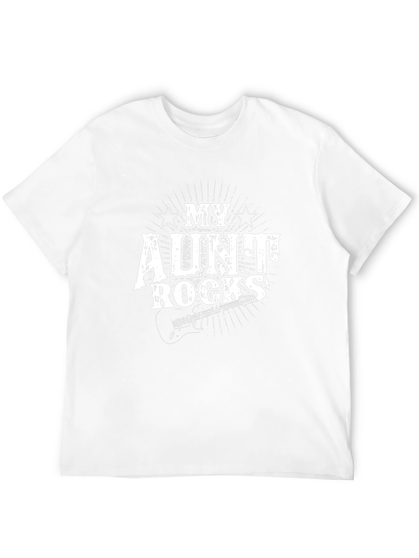 My Aunt Rocks Graphic Tee - Black Cotton T-Shirt
