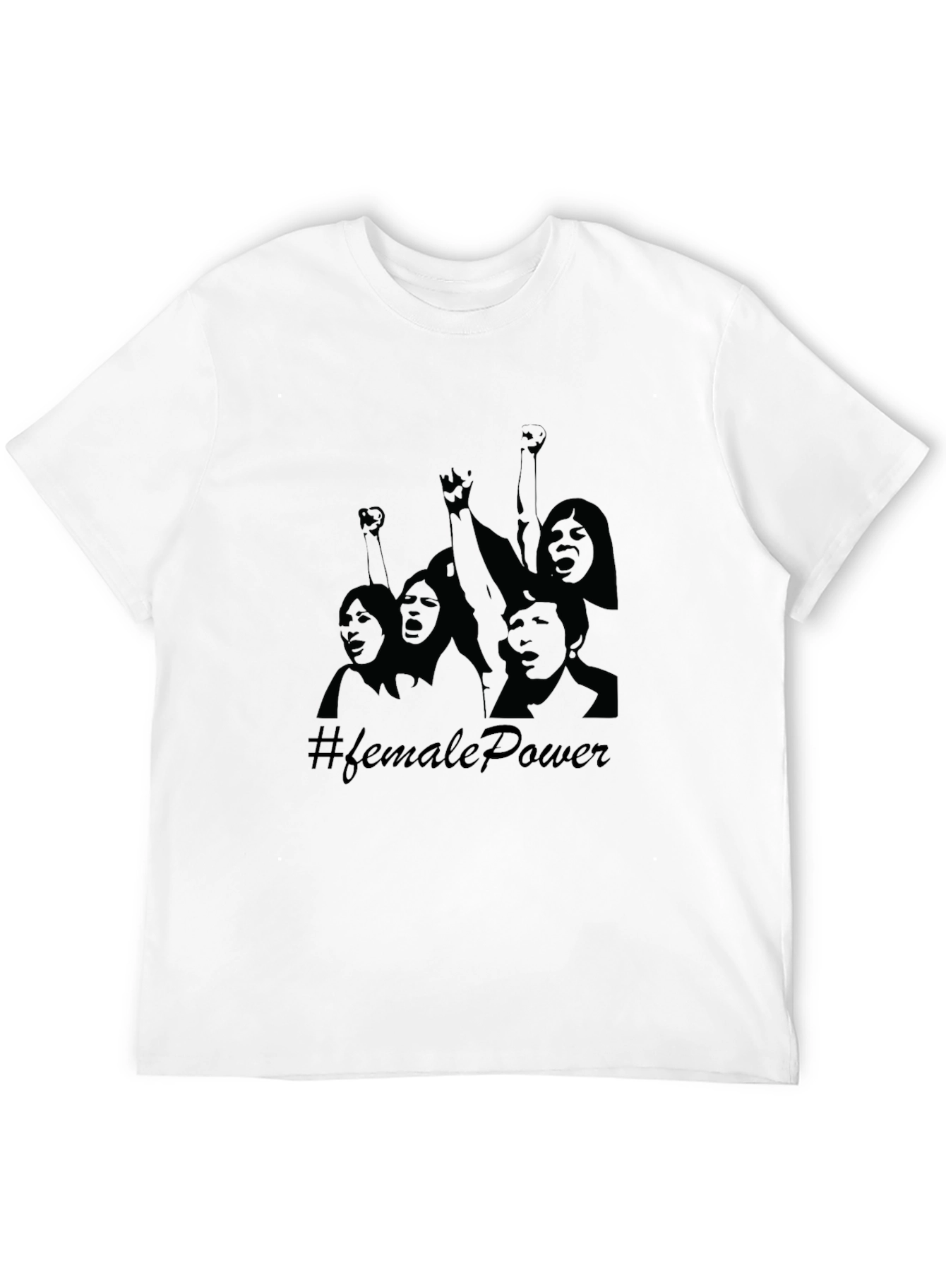 Female Power Graphic Tee - Black