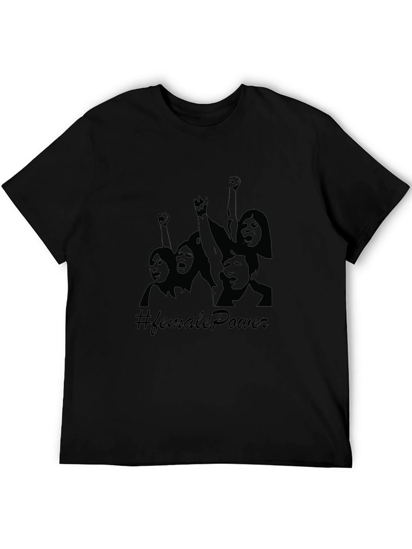 Female Power Graphic Tee - Black