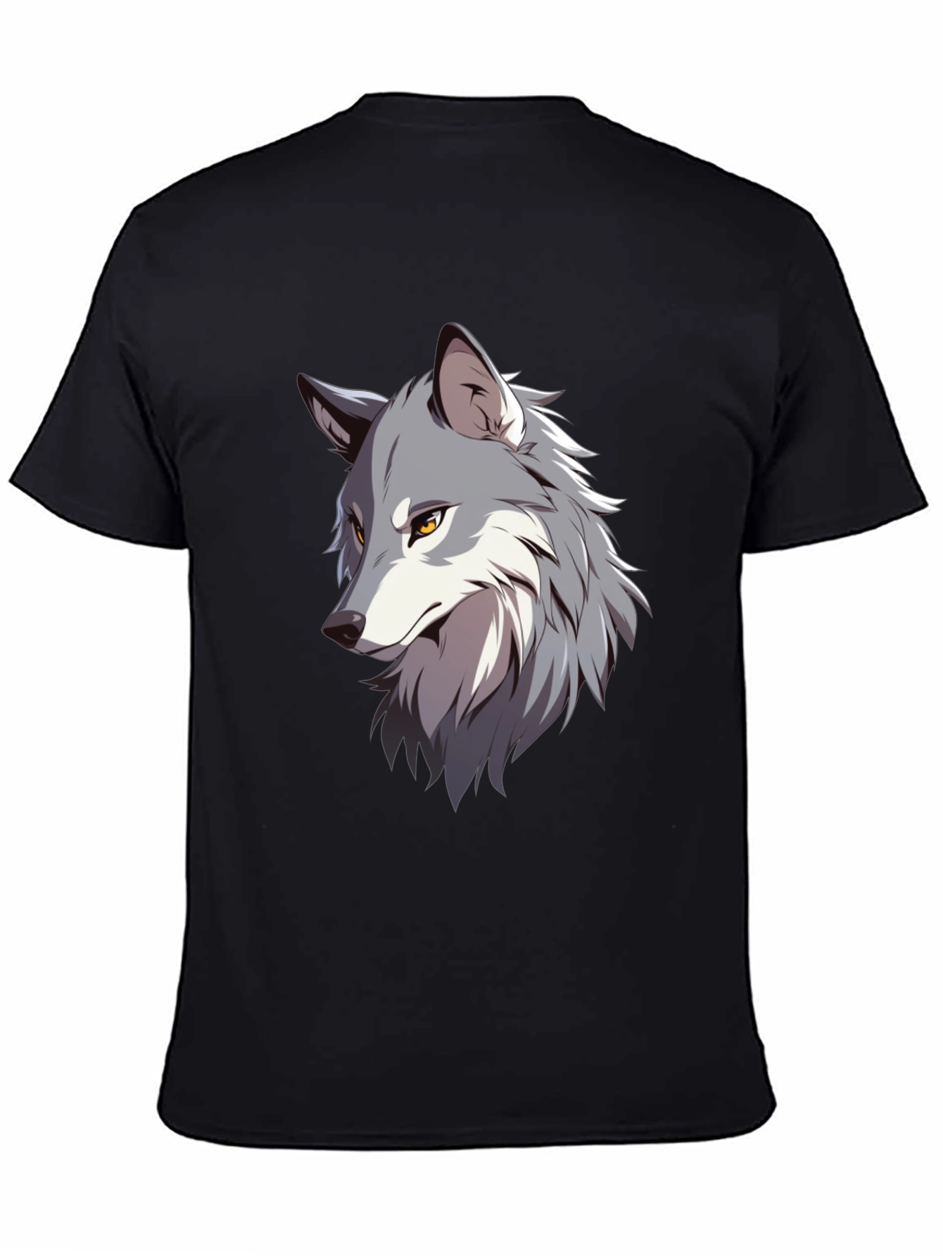 Wolf Graphic Print T-Shirt - Stylish Animal Tee