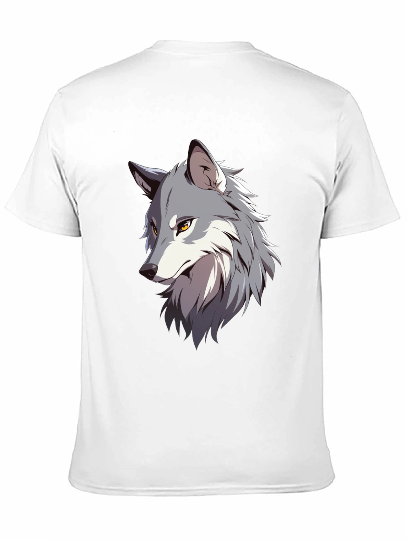 Wolf Graphic Print T-Shirt - Stylish Animal Tee