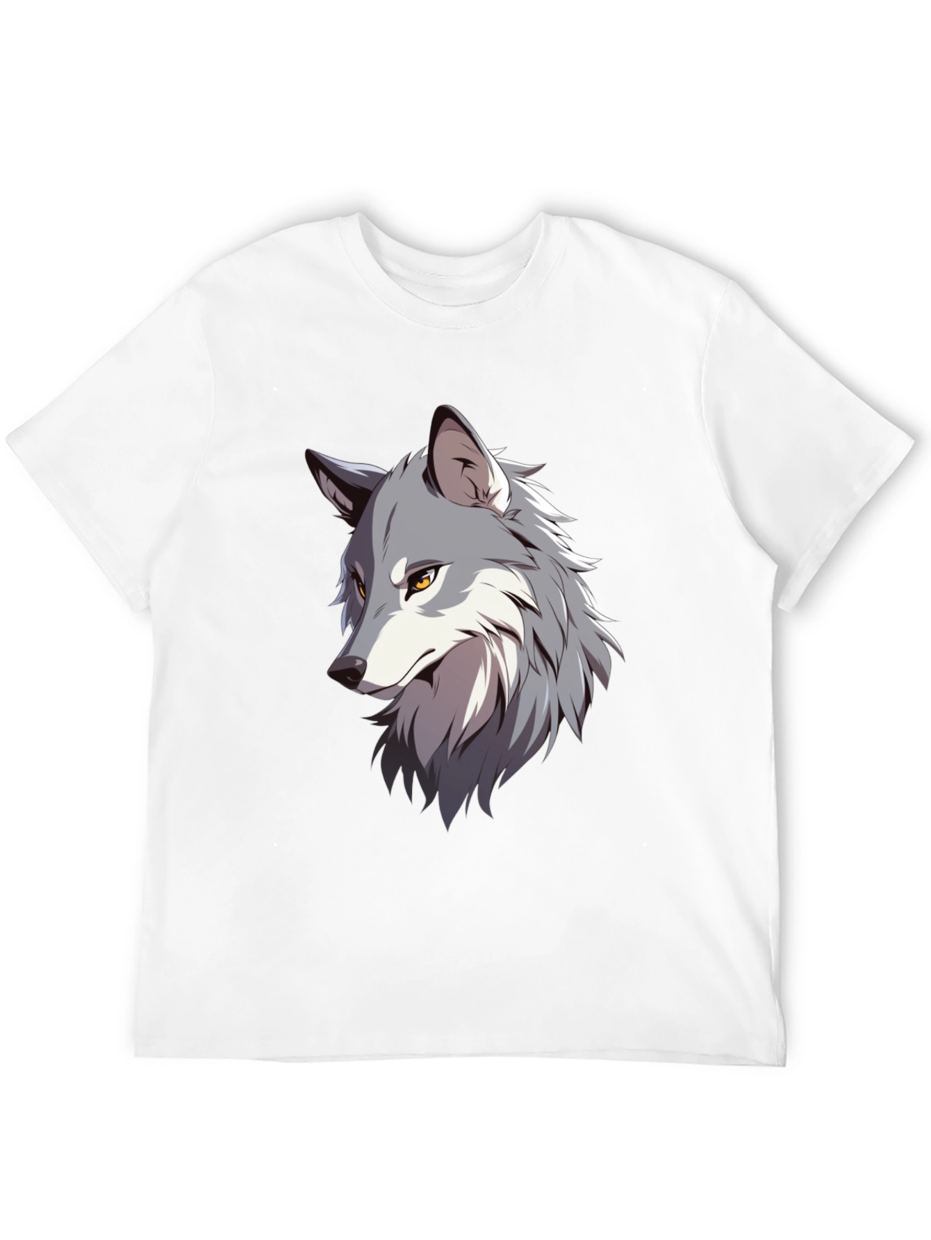 Wolf Graphic Print T-Shirt - Stylish Animal Tee