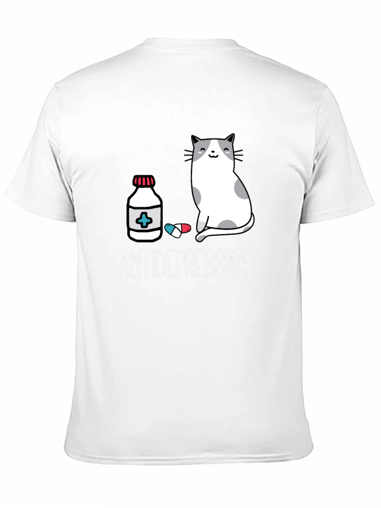 Antidepressant Cat Graphic Tee - Unisex Comfort Fit