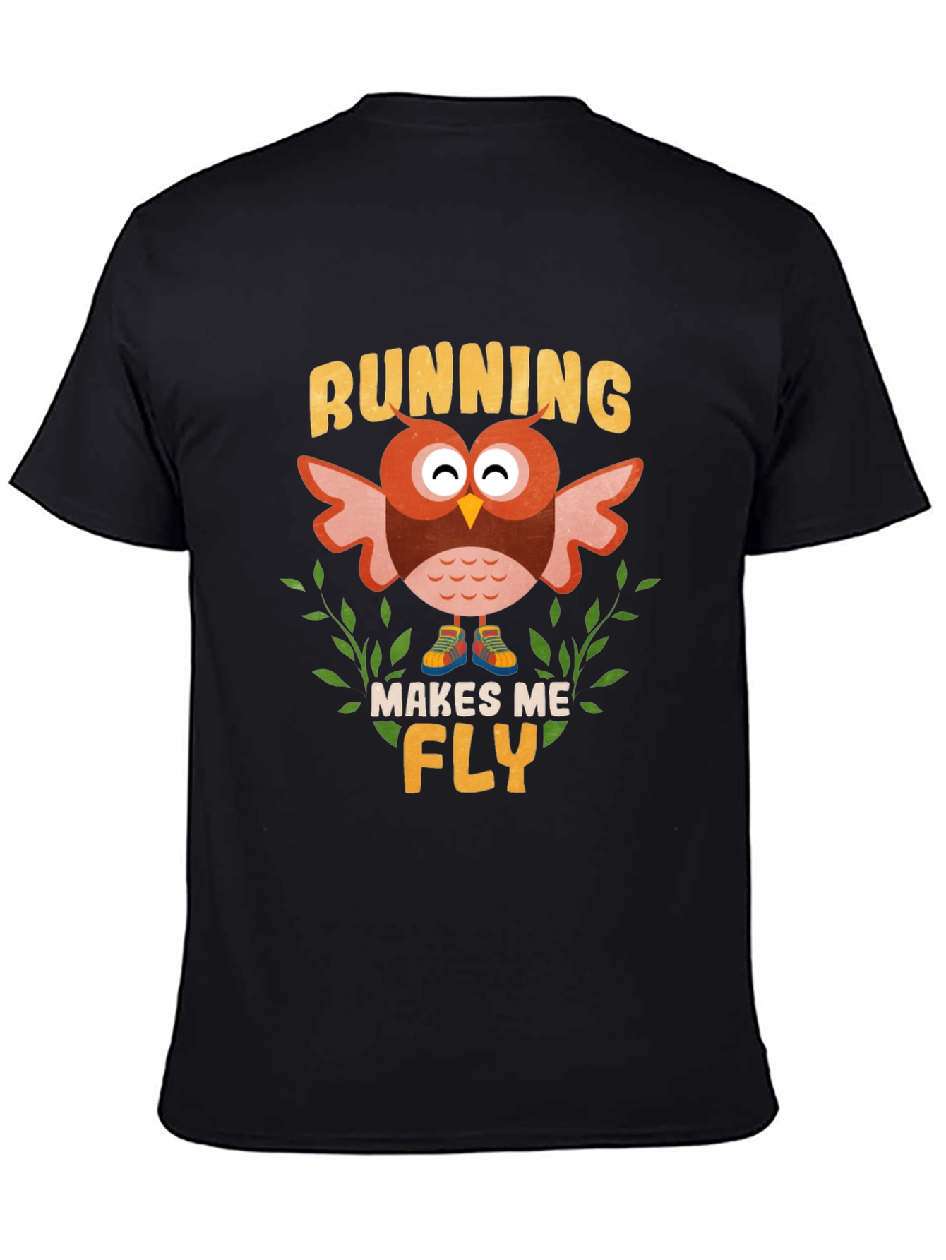 Running Owl Makes Me Fly T-Shirt