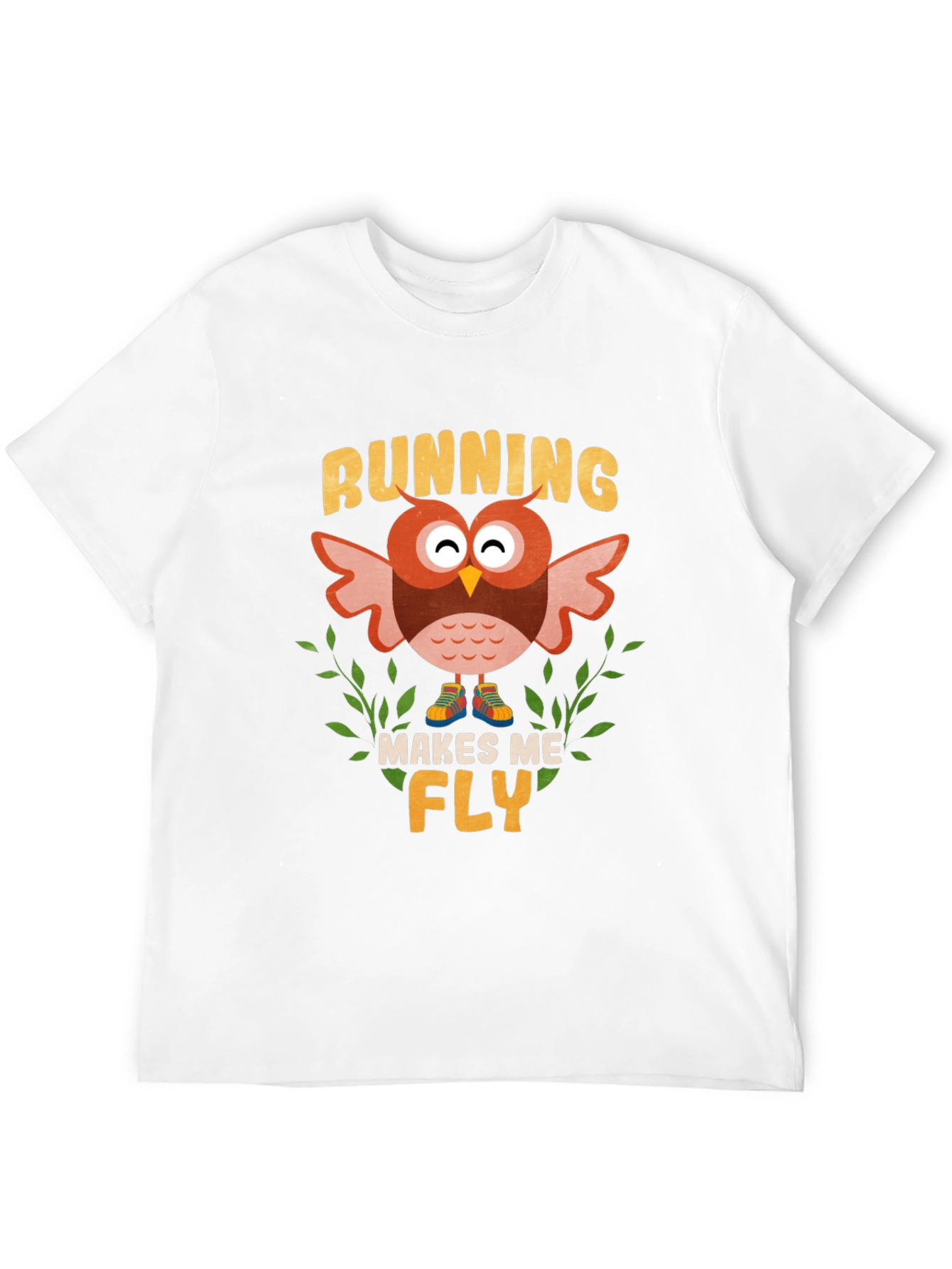 Running Owl Makes Me Fly T-Shirt