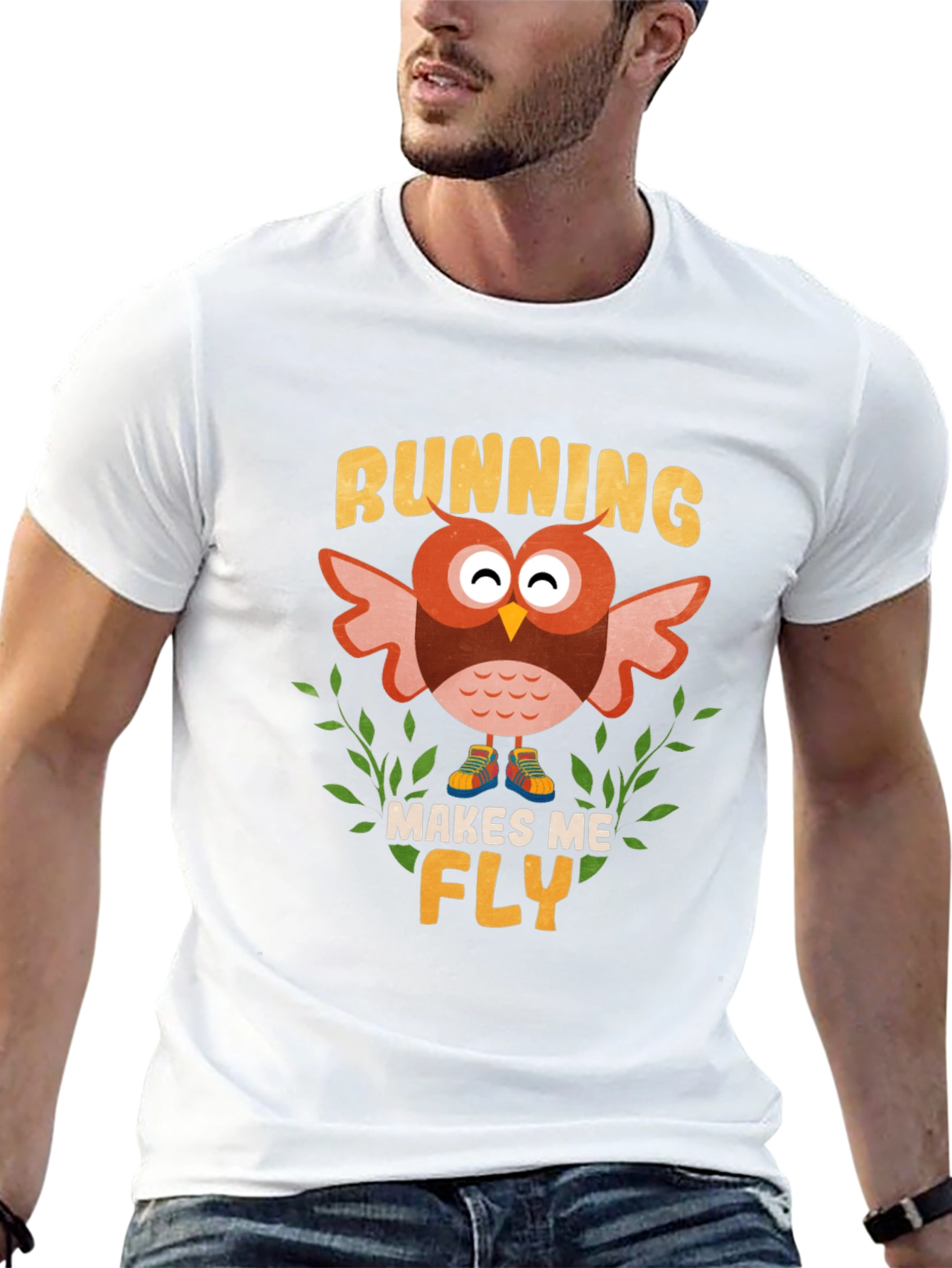 Running Owl Makes Me Fly T-Shirt