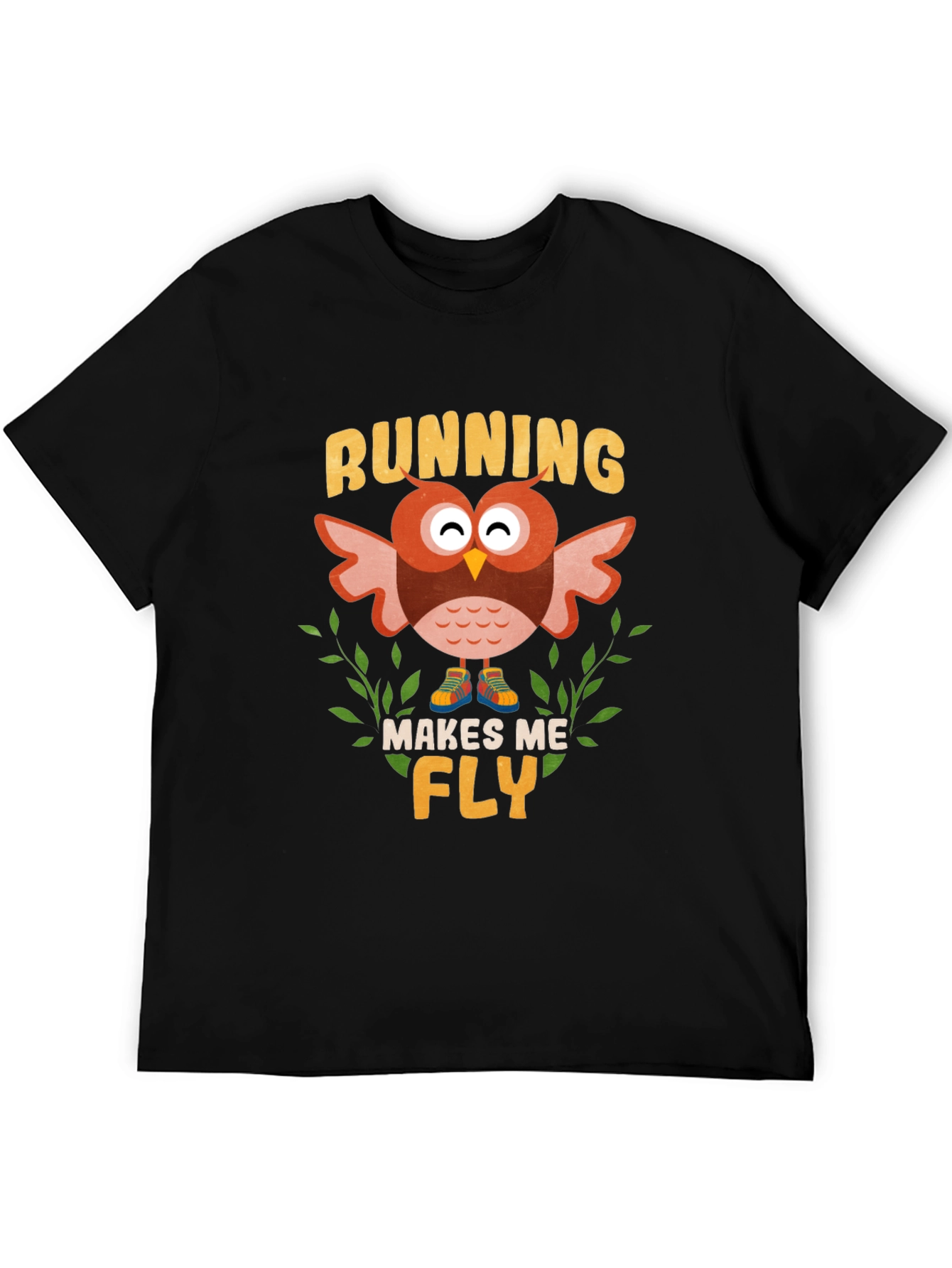 Running Owl Makes Me Fly T-Shirt
