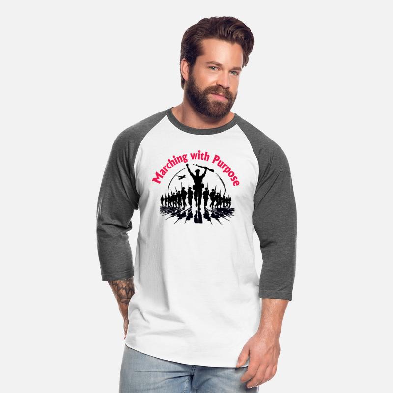 Typography shirt design Marching with Purpose