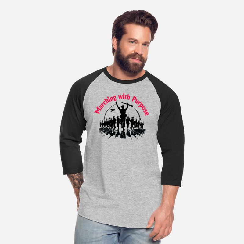 Typography shirt design Marching with Purpose
