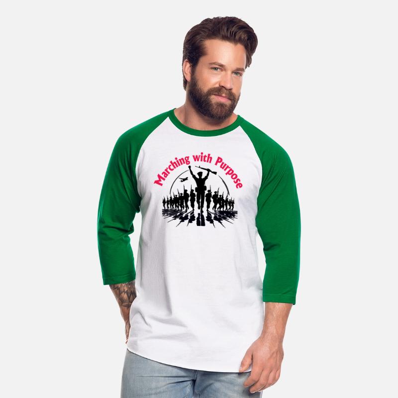 Typography shirt design Marching with Purpose