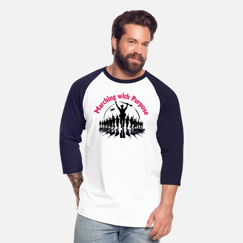 Typography shirt design Marching with Purpose