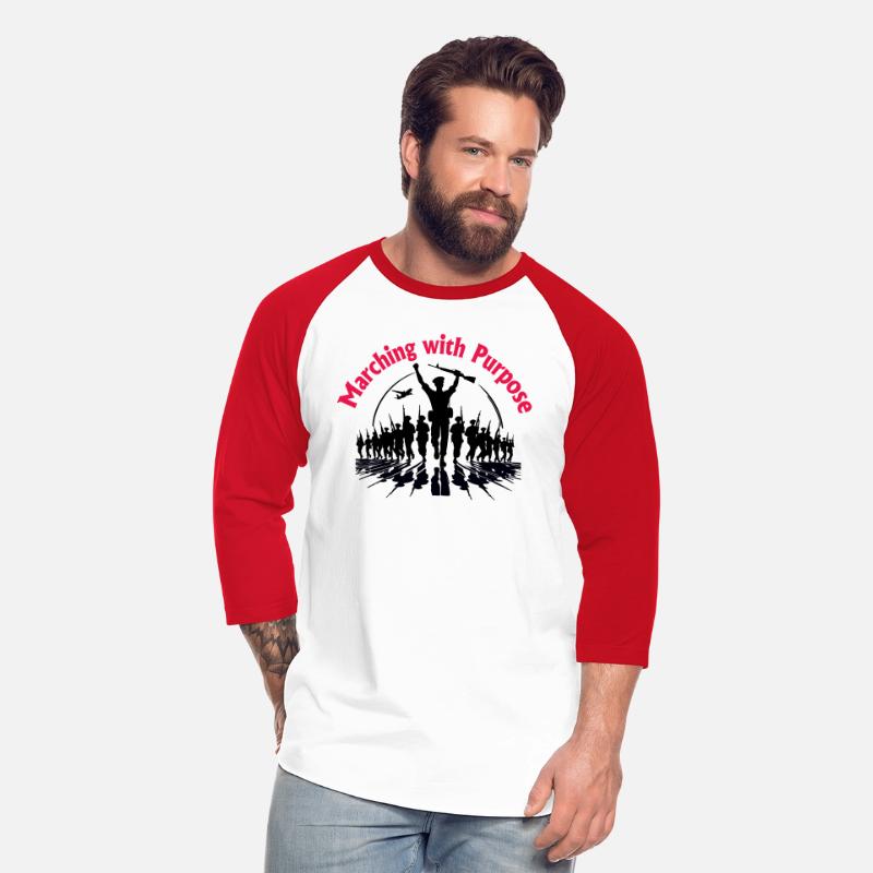 Typography shirt design Marching with Purpose