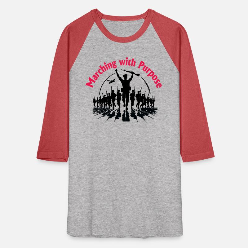 Typography shirt design Marching with Purpose