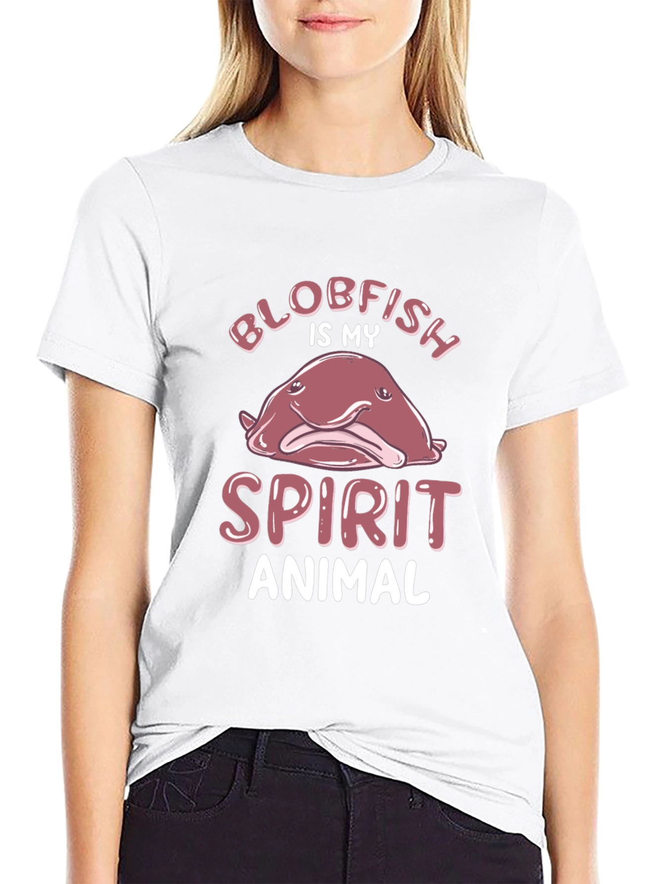 Blobfish Spirit Animal Graphic T-Shirt