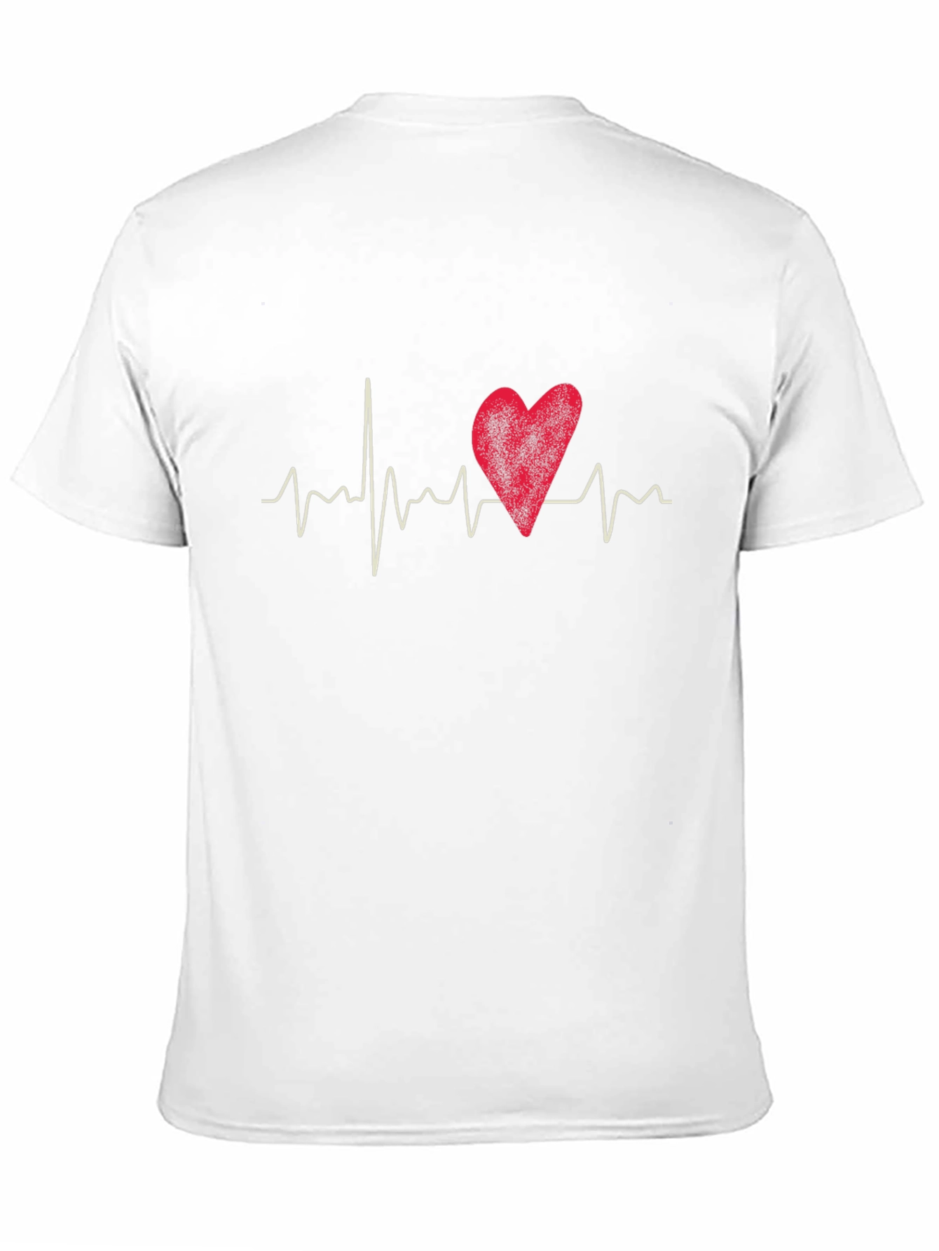 Heartbeat Graphic Black T-Shirt