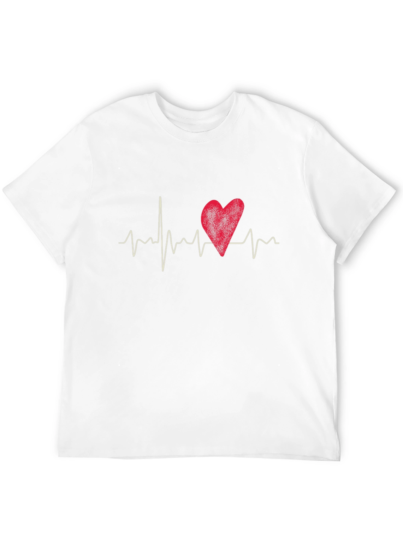 Heartbeat Graphic Black T-Shirt