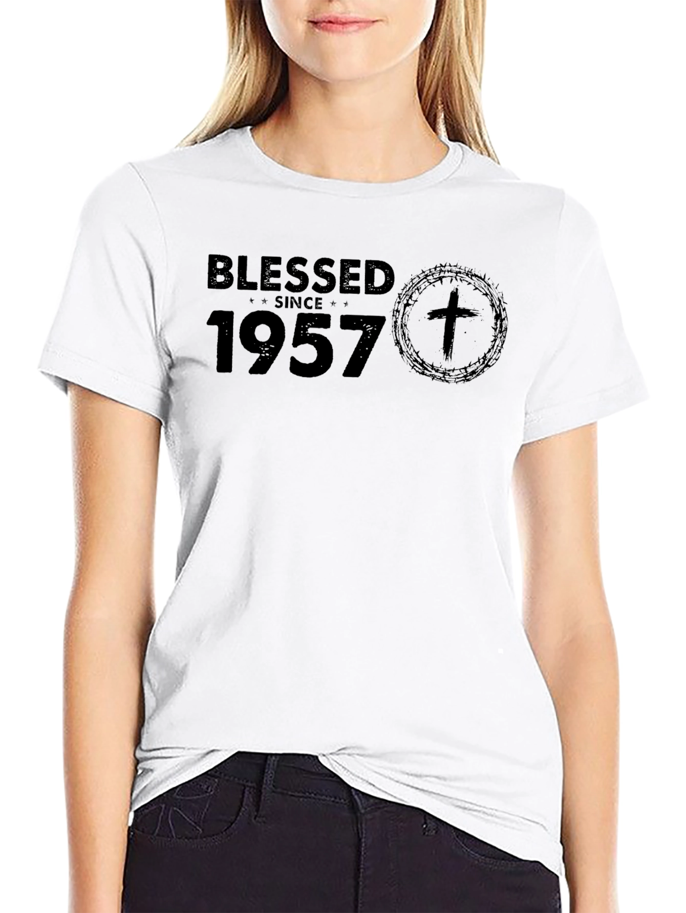 Blessed Since 1957 Christian T-Shirt