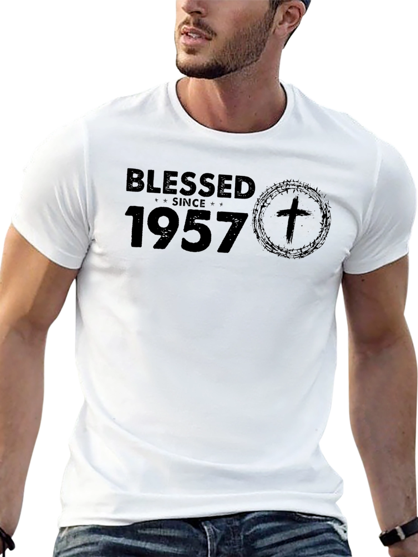 Blessed Since 1957 Christian T-Shirt