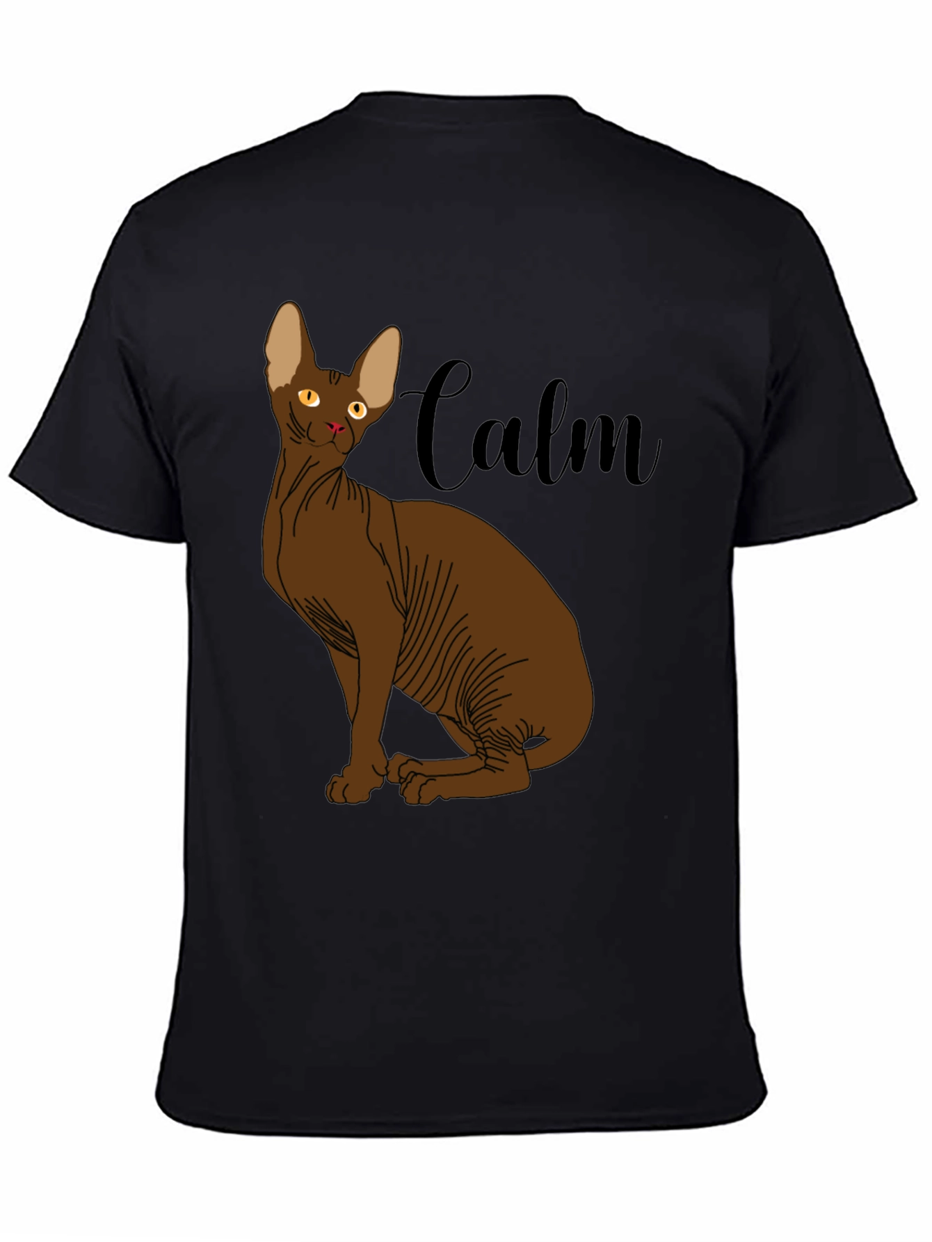 Calm Cat T-Shirt - Sphinx Cat Graphic Tee