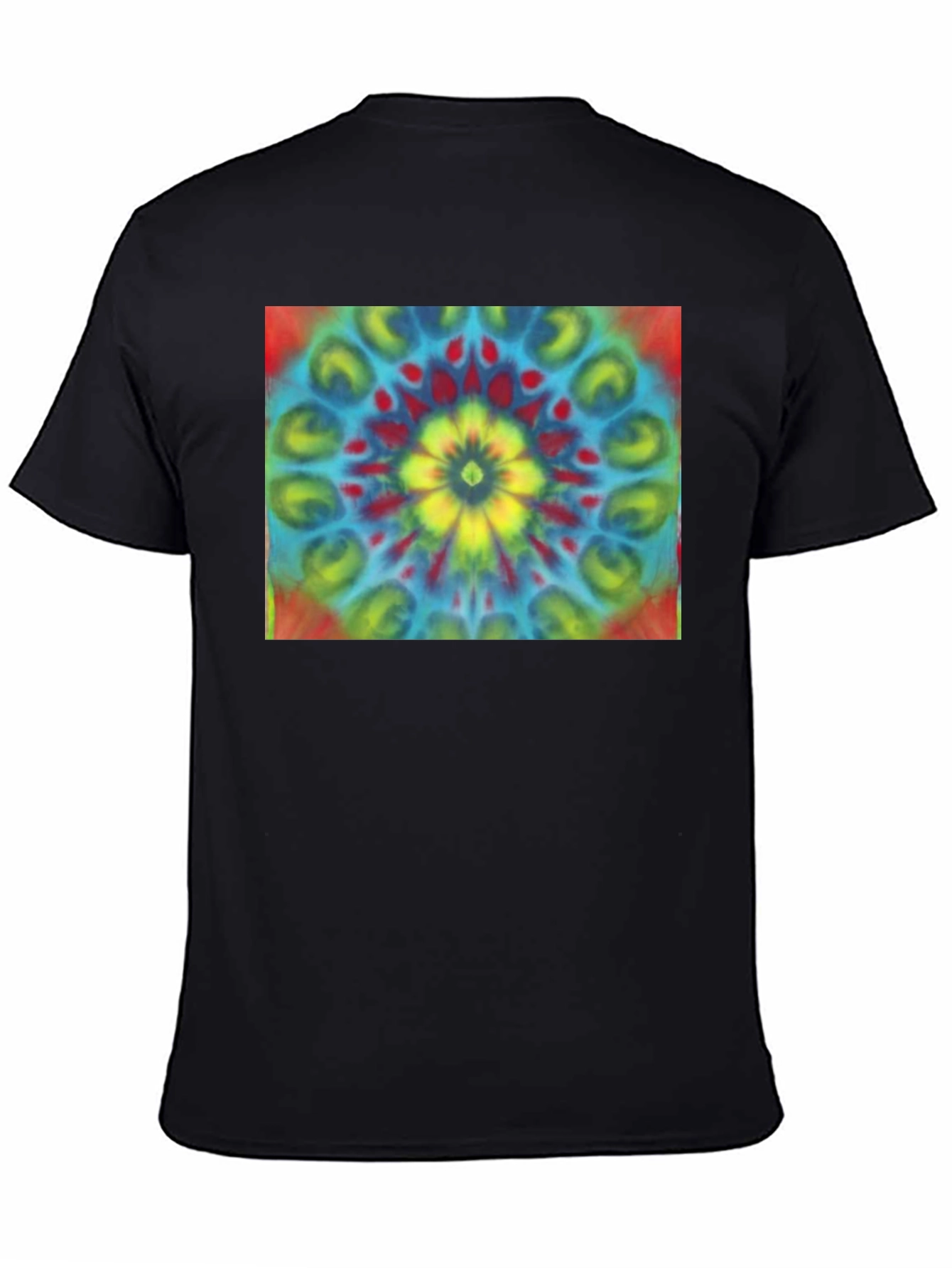Tie-Dye Mandala Graphic Tee - Retro Style