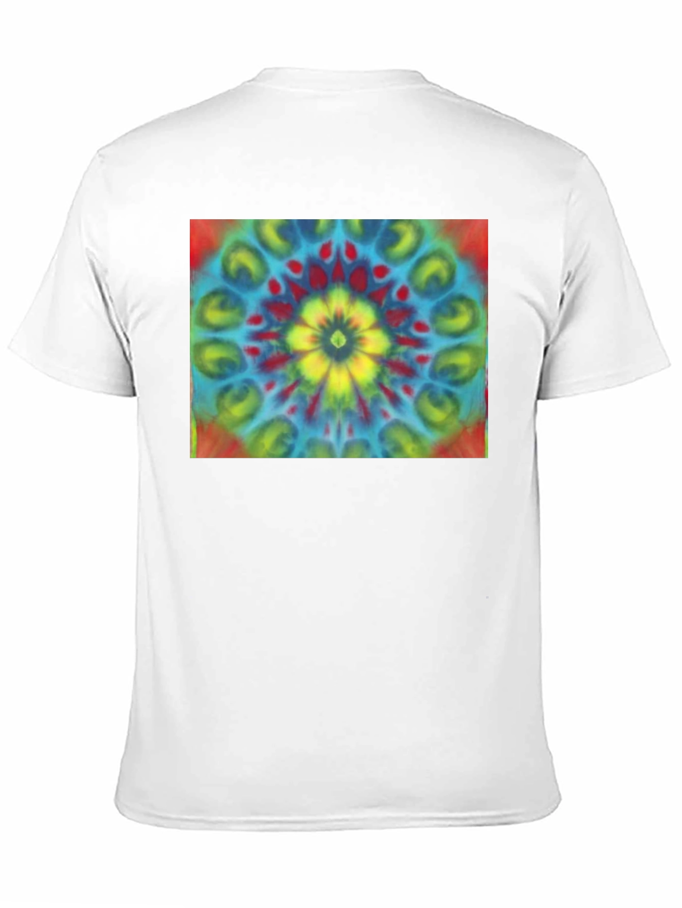 Tie-Dye Mandala Graphic Tee - Retro Style