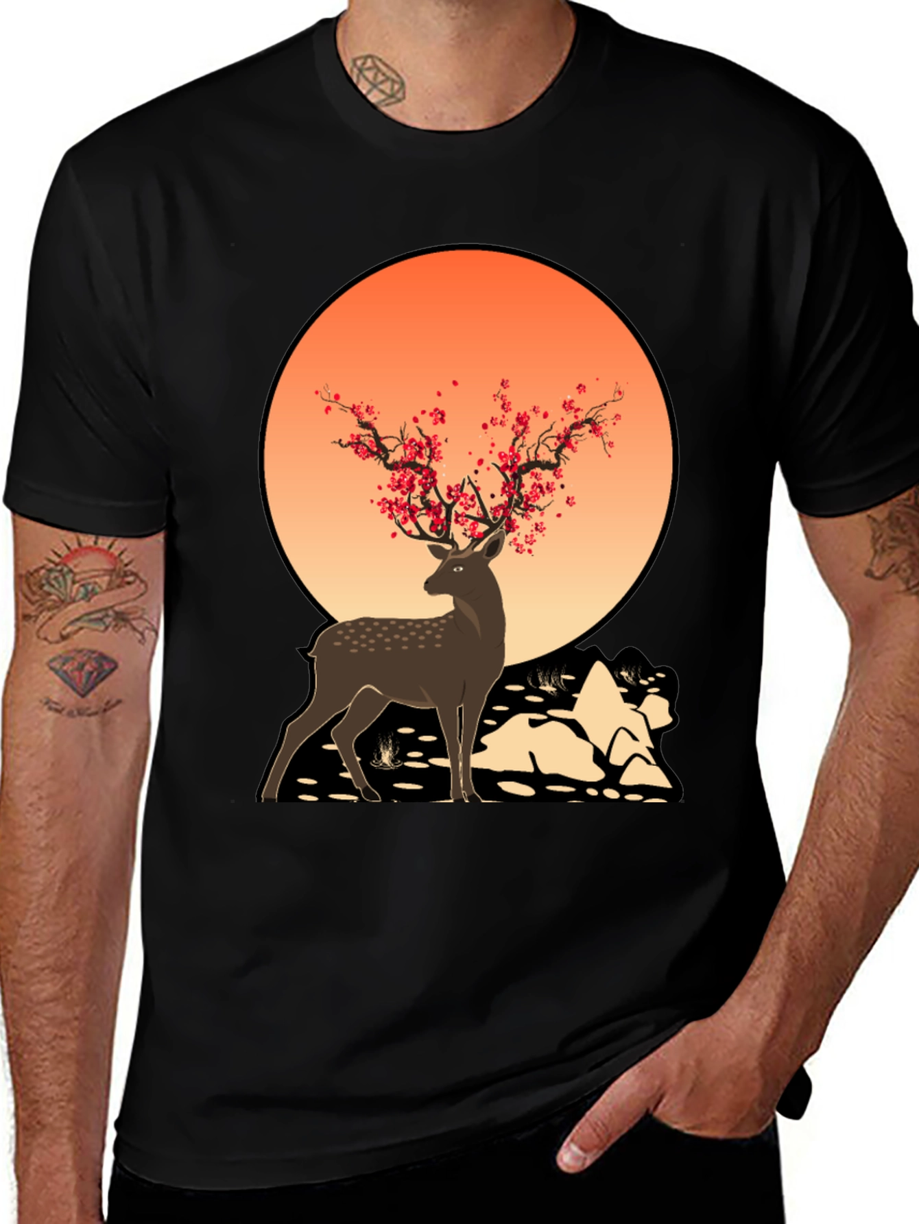 Deer and Blossom T-Shirt