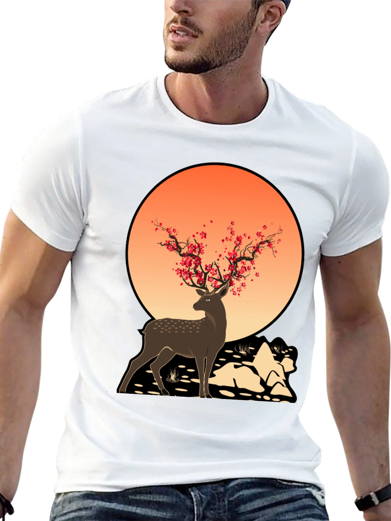 Deer and Blossom T-Shirt