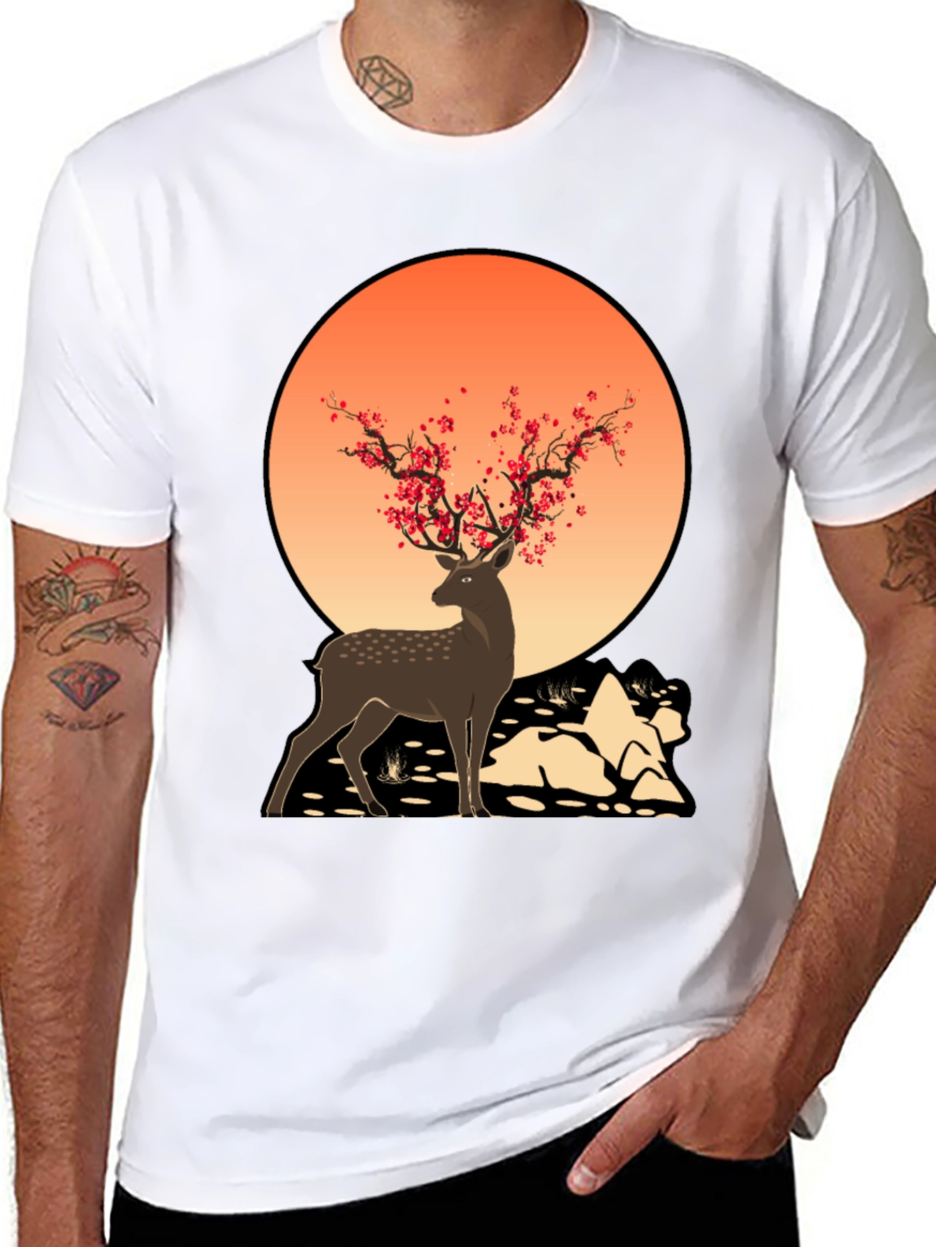 Deer and Blossom T-Shirt