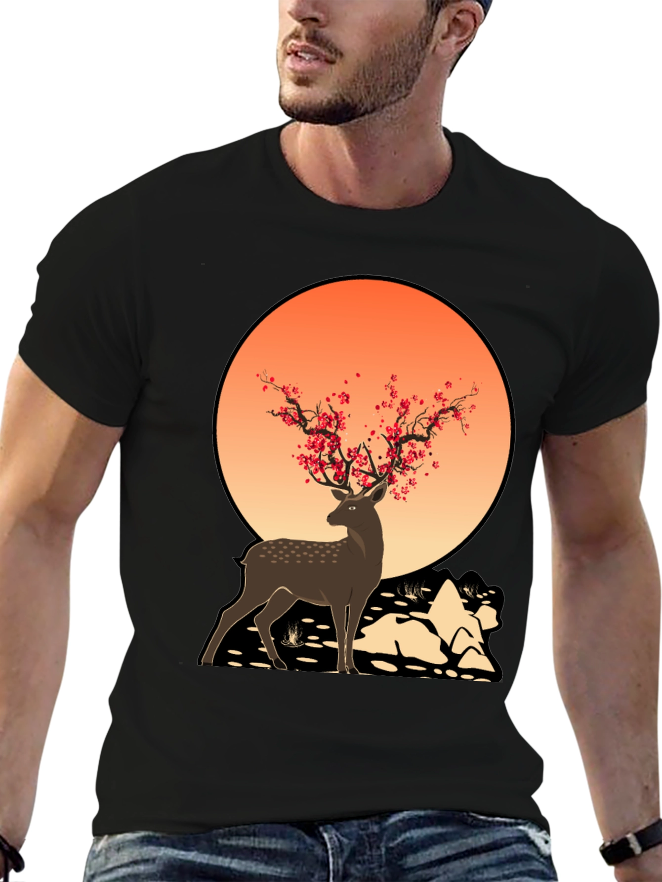 Deer and Blossom T-Shirt
