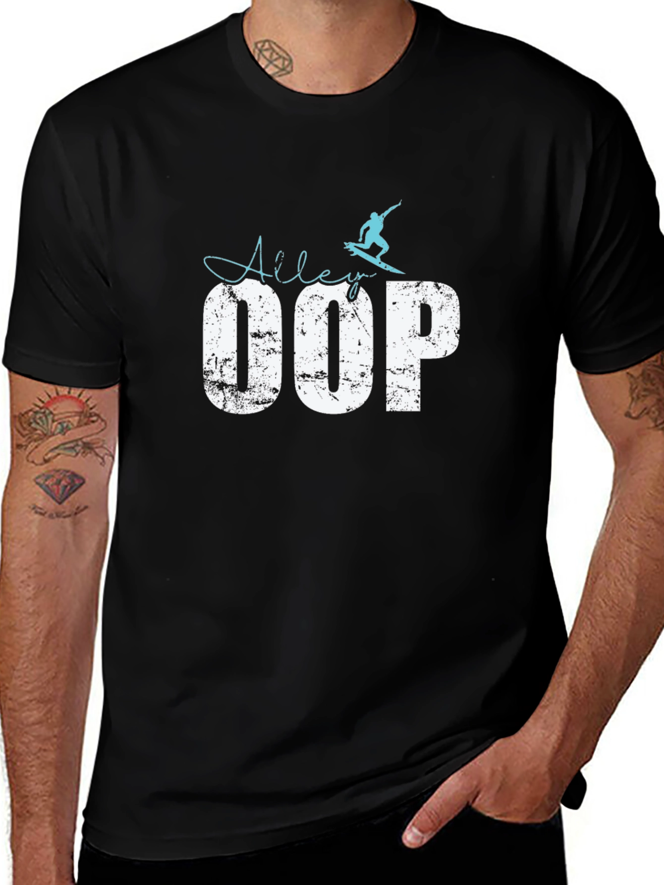 Ailey OOP Surfer Graphic Tee - Black