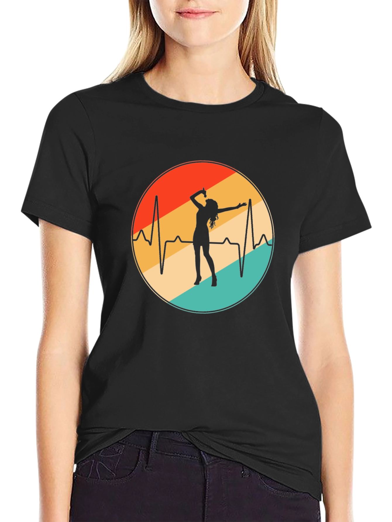 Singer Heartbeat T-Shirt - Black Tee