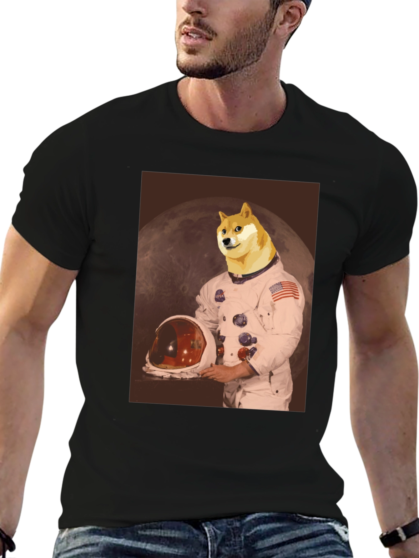 Doge Astronaut T-Shirt - Funny Space Meme Tee