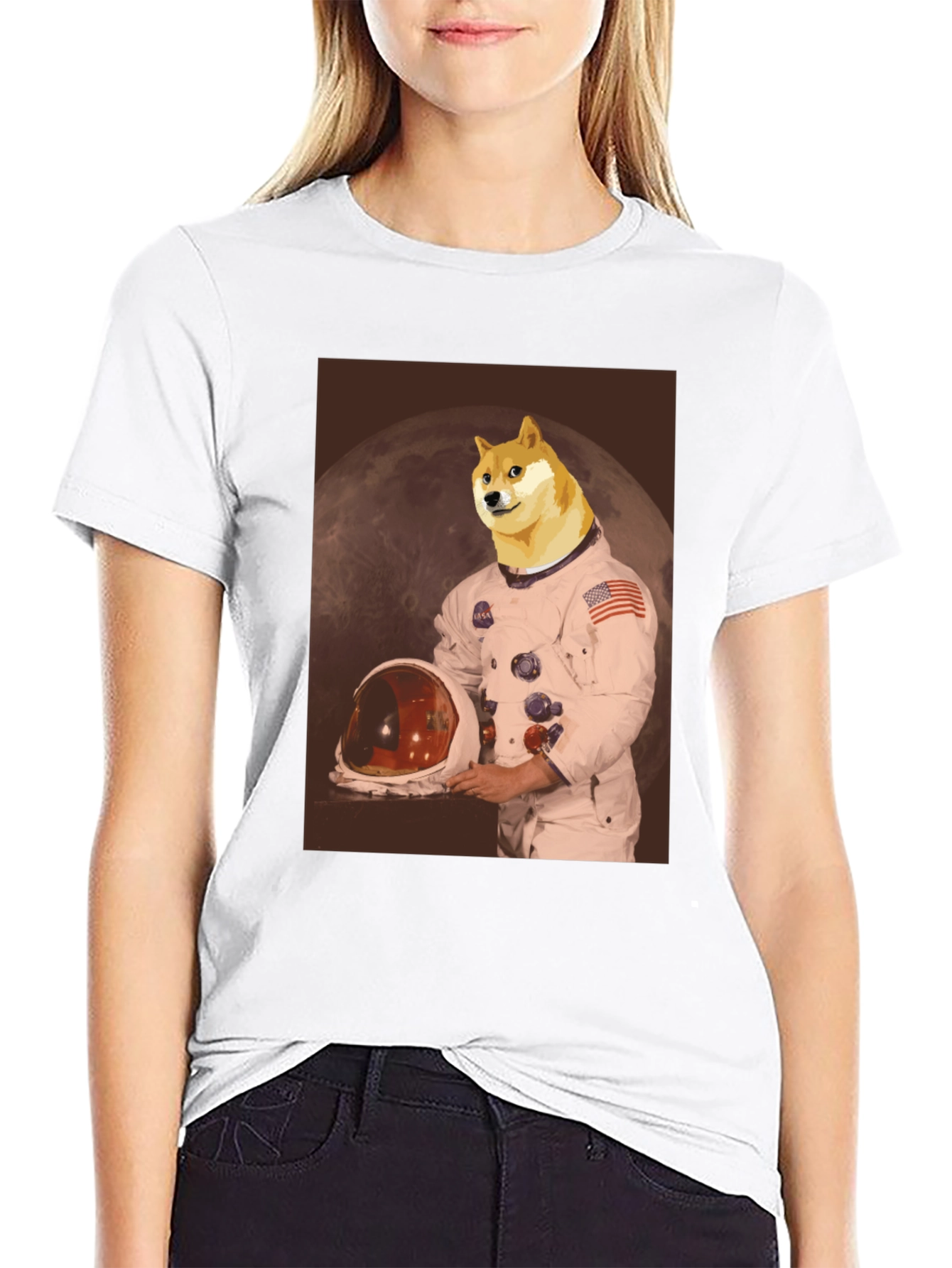 Doge Astronaut T-Shirt - Funny Space Meme Tee