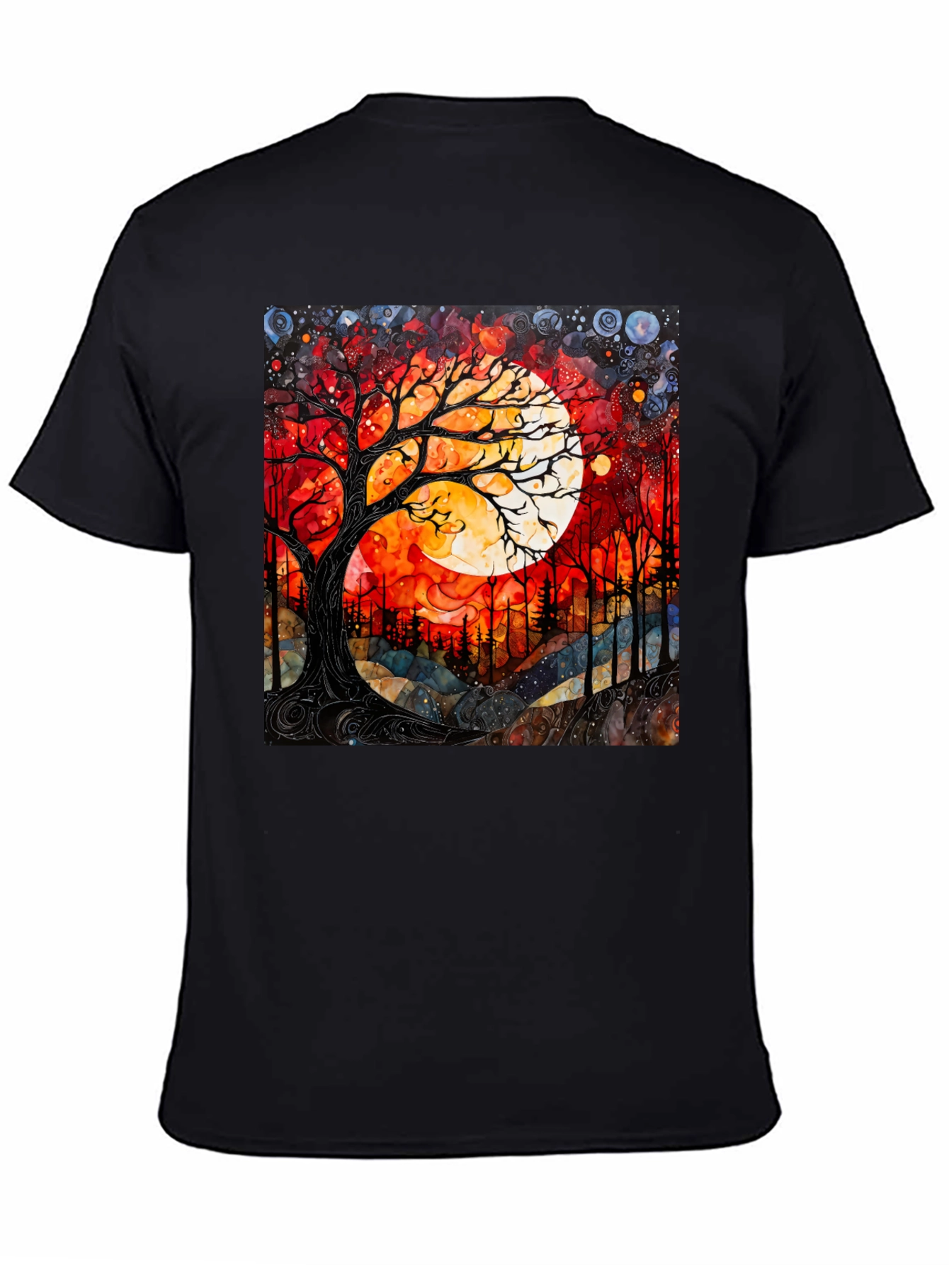 Moonlit Tree Graphic T-Shirt