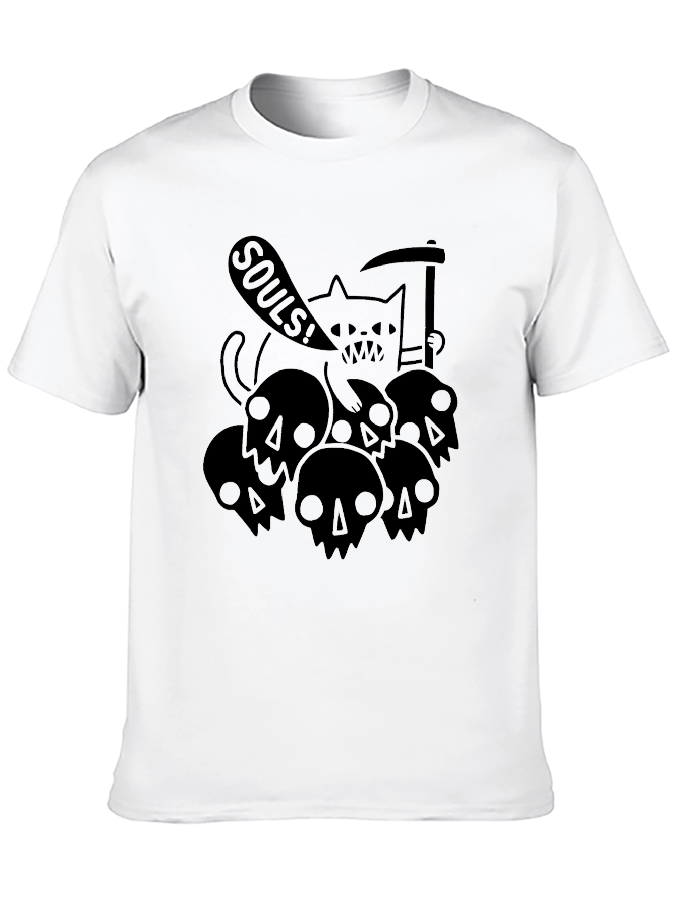 Grim Reaper Cat Souls T-Shirt