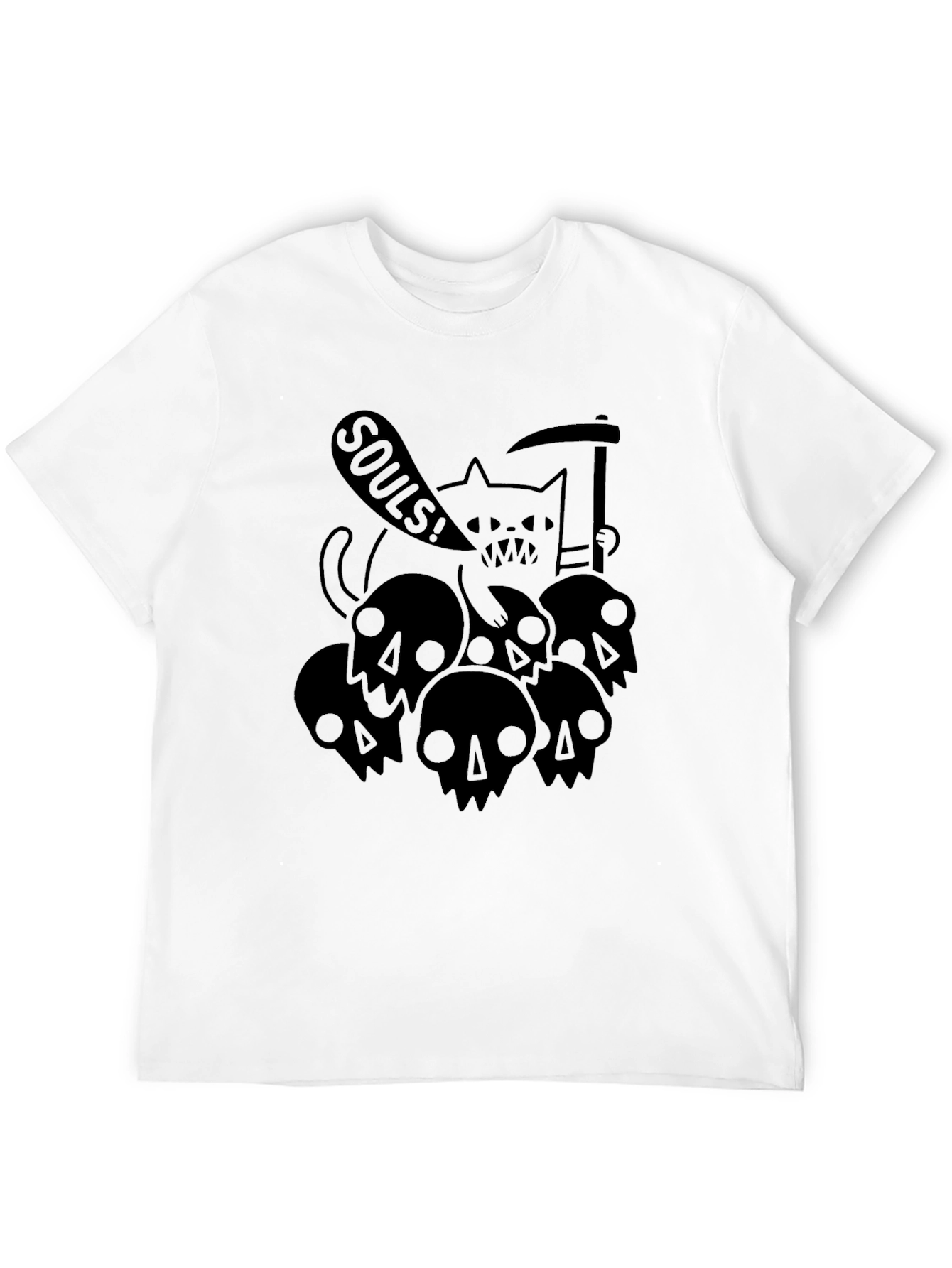 Grim Reaper Cat Souls T-Shirt