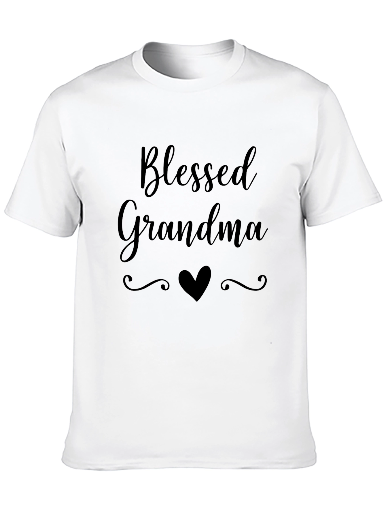 Blessed Grandma Graphic Tee - Heart Design
