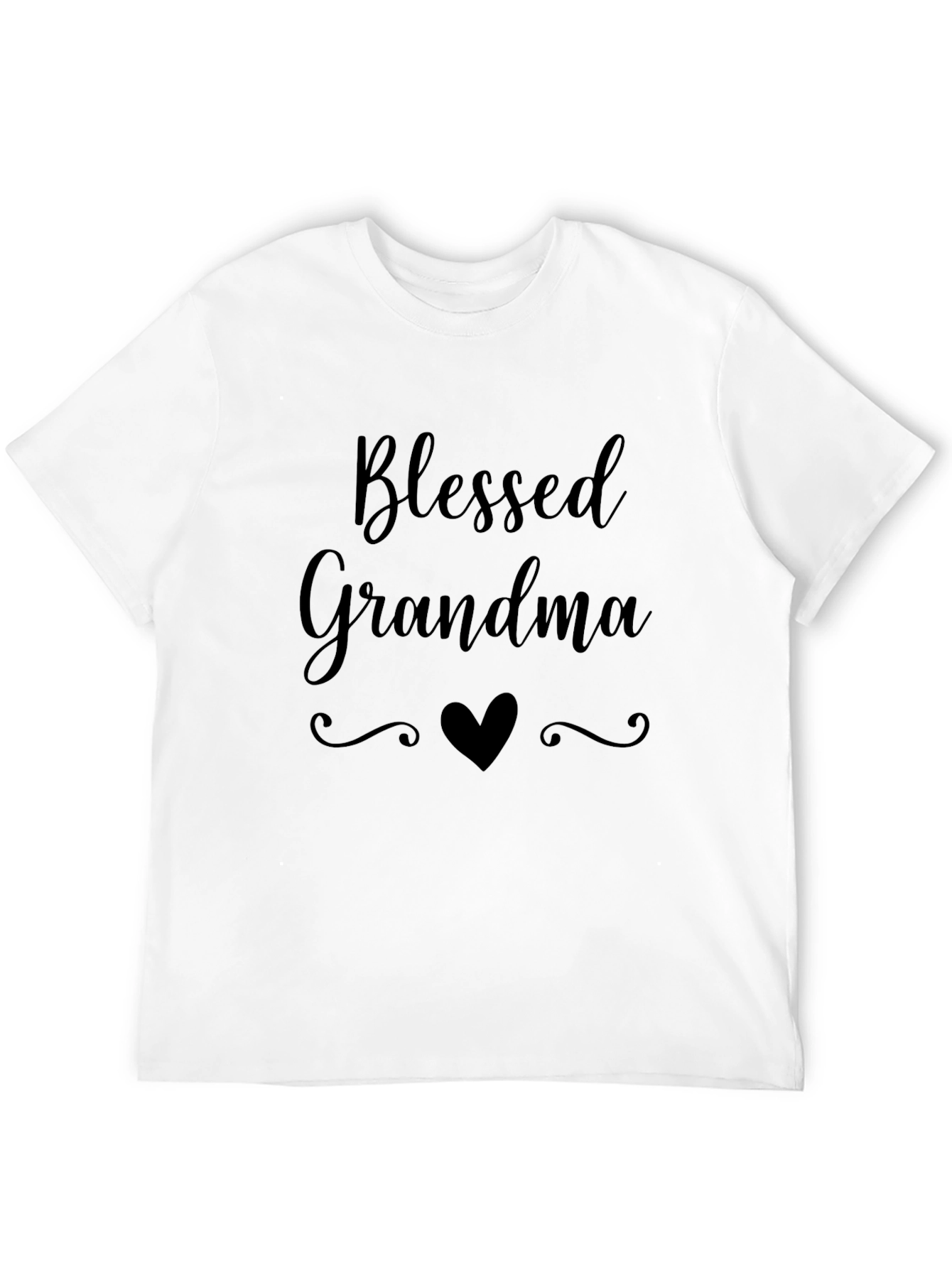 Blessed Grandma Graphic Tee - Heart Design