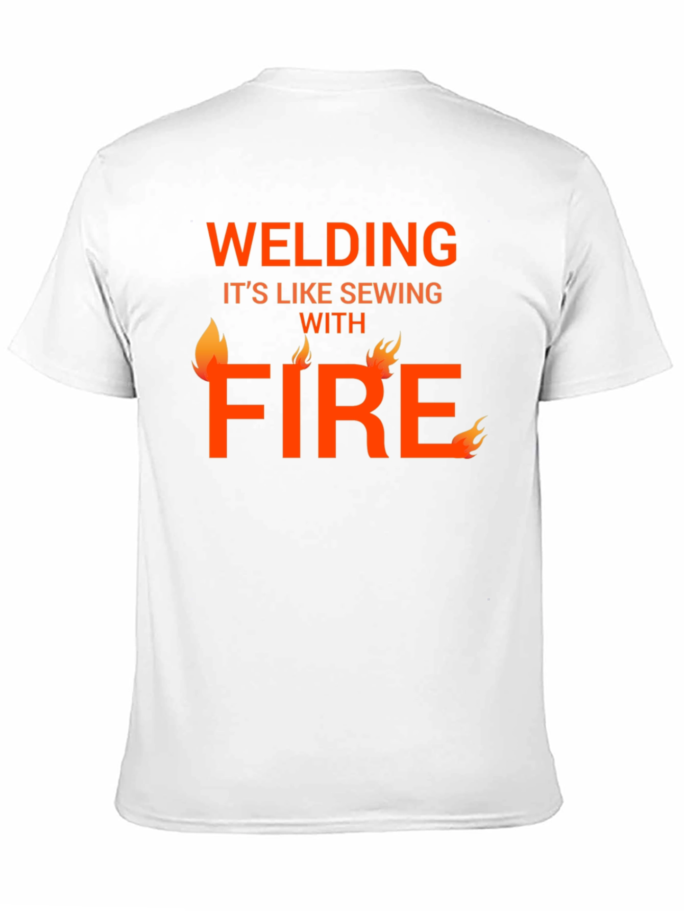 Welding Like Sewing with Fire T-Shirt