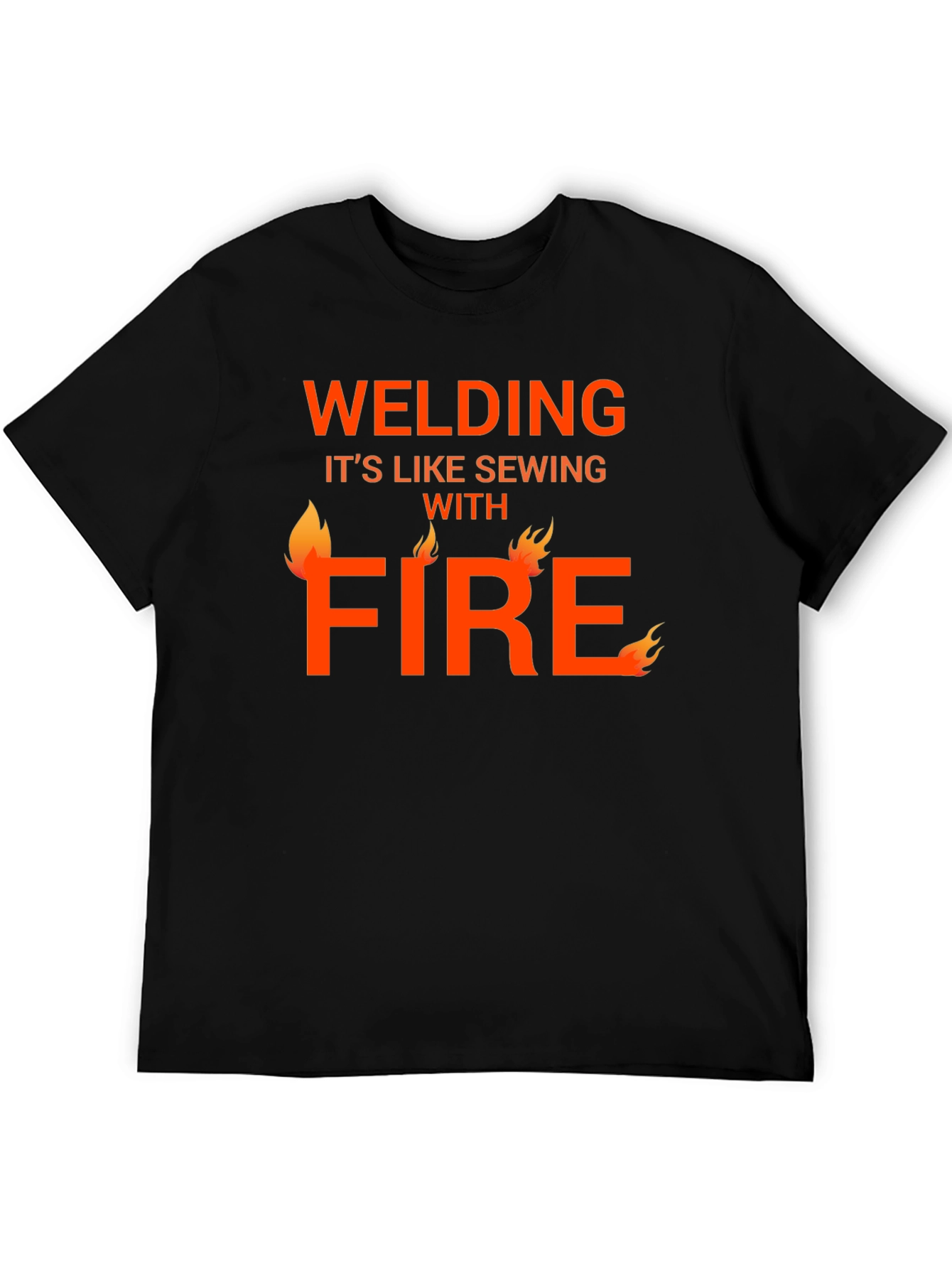 Welding Like Sewing with Fire T-Shirt