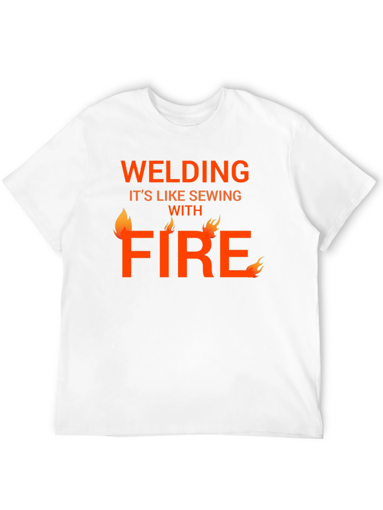 Welding Like Sewing with Fire T-Shirt