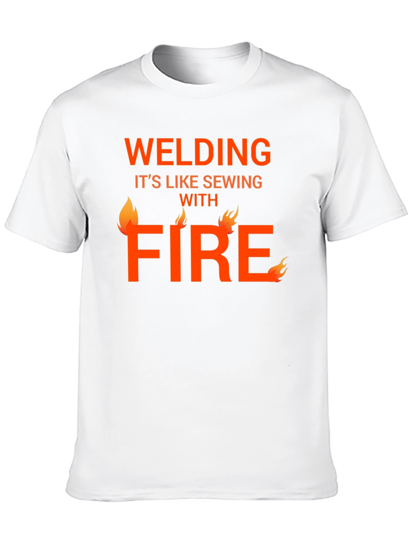 Welding Like Sewing with Fire T-Shirt
