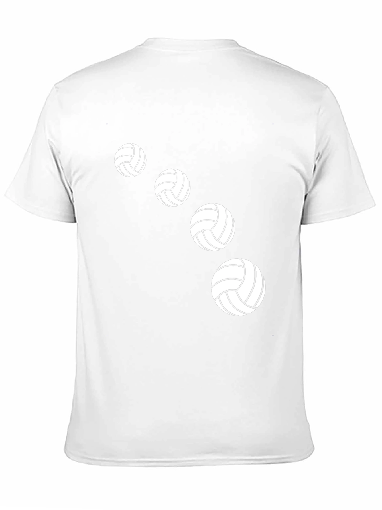 Volleyball Graphic Tee - Black Cotton Shirt