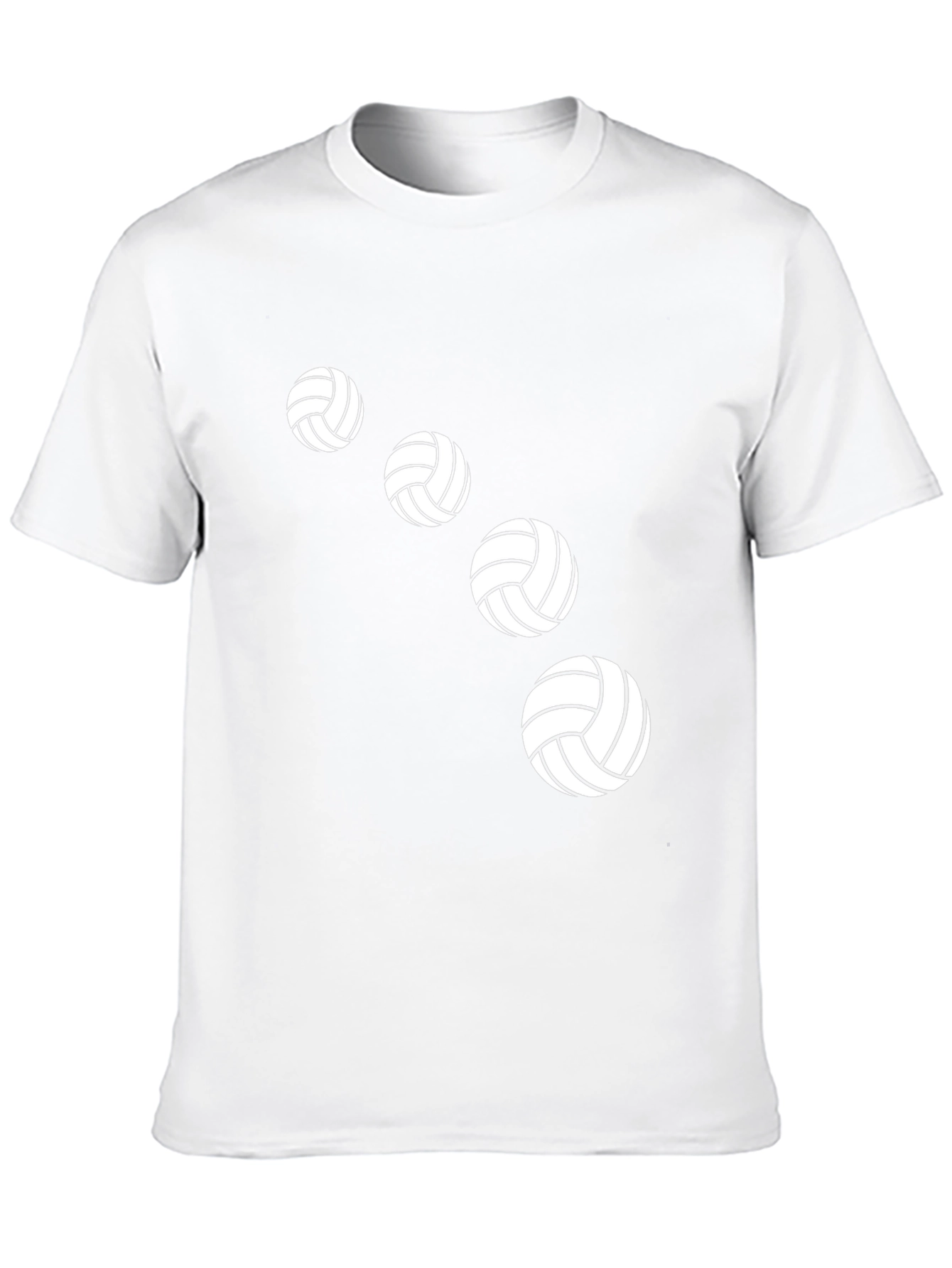 Volleyball Graphic Tee - Black Cotton Shirt