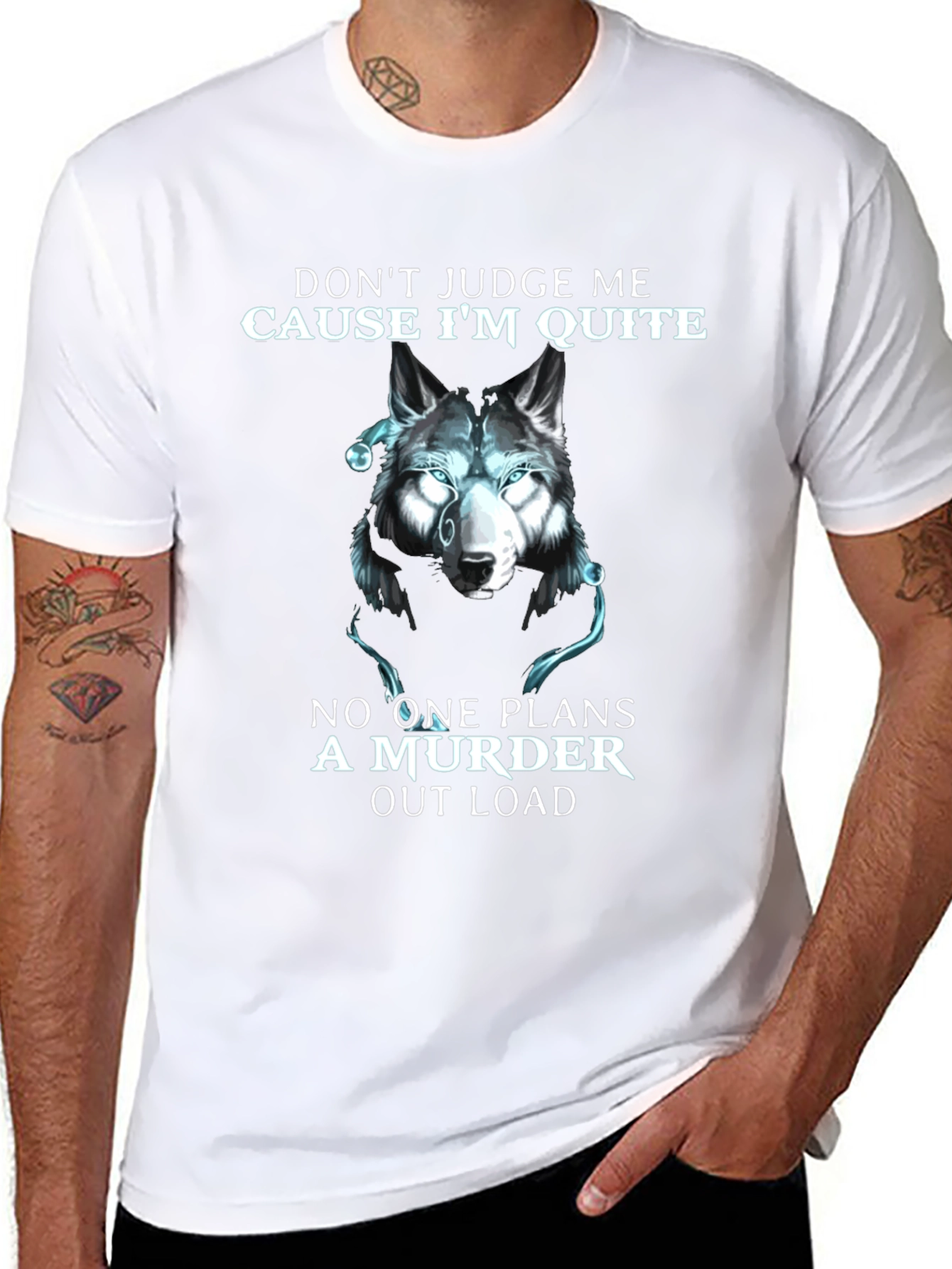 Wolf Murder Quote Graphic T-Shirt