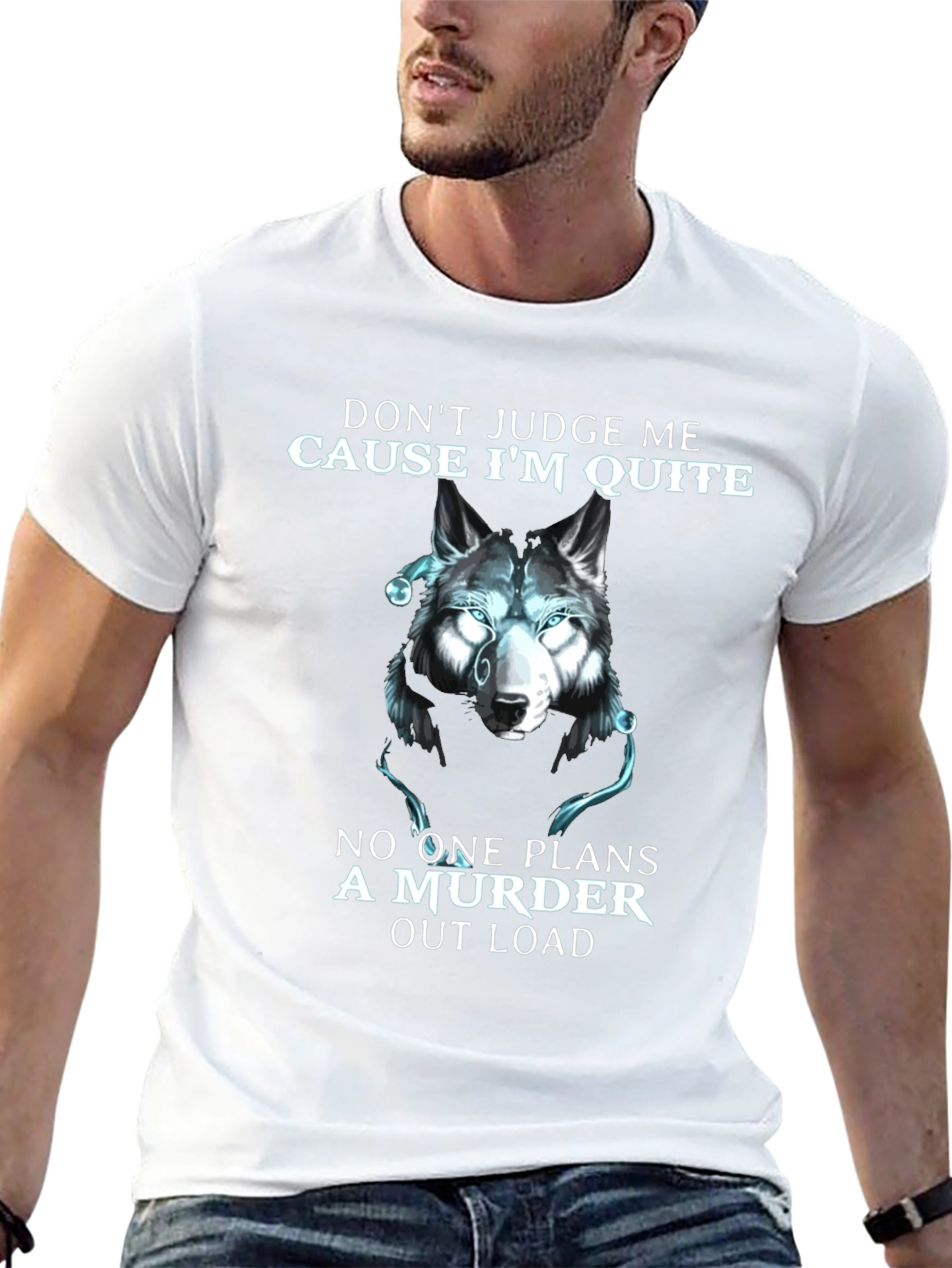 Wolf Murder Quote Graphic T-Shirt