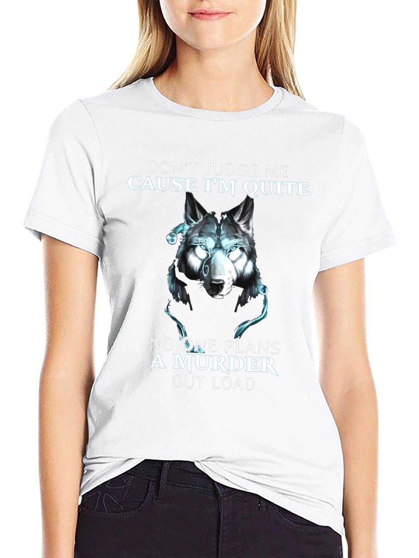 Wolf Murder Quote Graphic T-Shirt